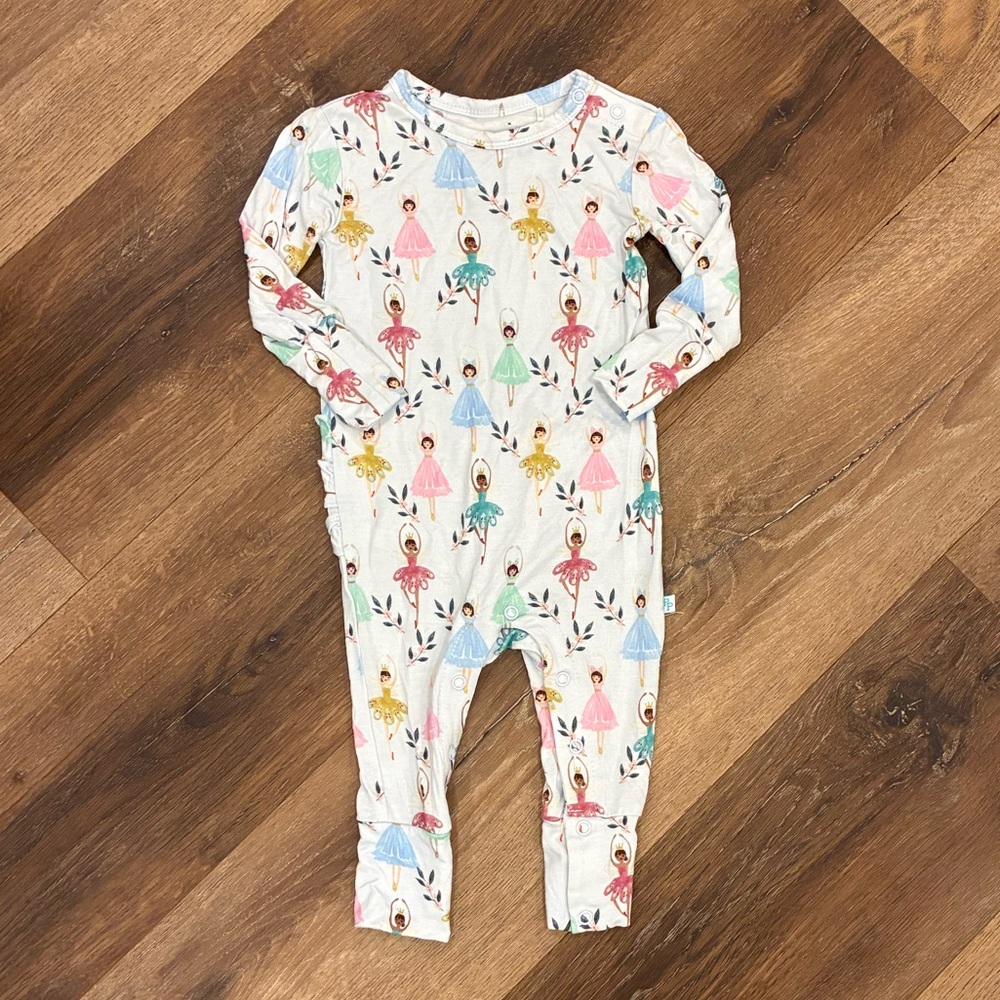 Posh Peanut Bamboo Fairy Ballet One Piece Sleeper Pajamas Play Baby 3-6m